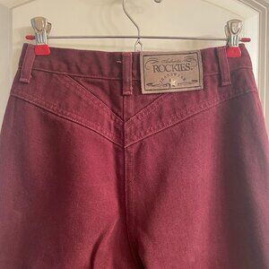 Women's Rockies Bareback Maroon size 7/8
